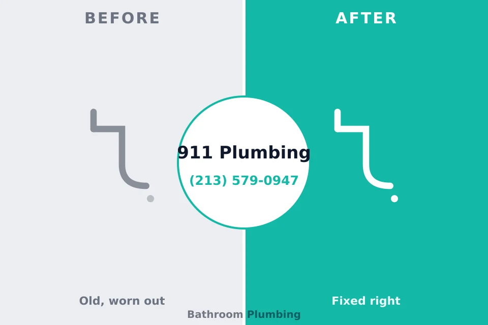Before and after: plumbing repair Van Alstyne, TX